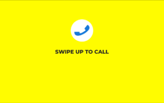 swipe up to call